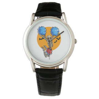 Montre Cheerled Skeleton Halloween Cheer Maman Filles Wo