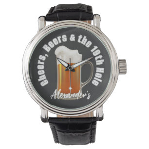 Montre Cheers Beers et le Monogramme de golf 19th Hole