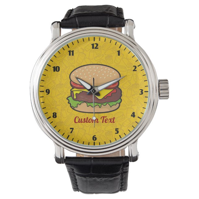 Montre Cheeseburger Wrist Watch (devant)