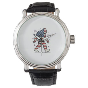Montre Chemise de design de gravure vintage Bigfoot patri