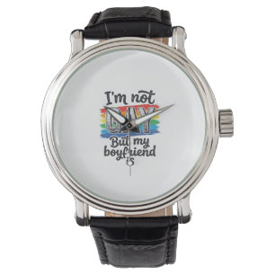 Montre Chemise de gravure vintage de fierté de petit ami