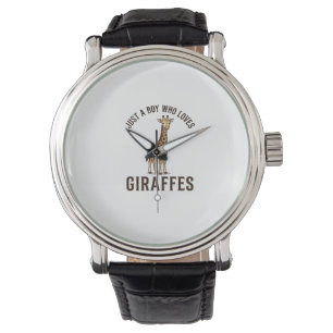 Montre Chemise de gravure vintage de garçon qui aime les
