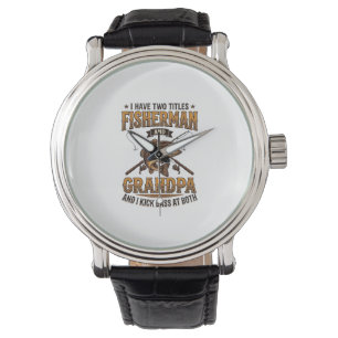 Montre Chemise de pêche à gravure vintage grand-père pêch