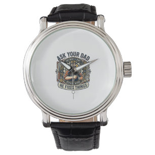 Montre Chemise de réparation de papa de jour de père Dema