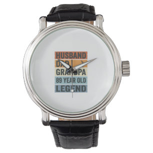 Montre Chemise Légende de mari papa grand-père de 89 ans_