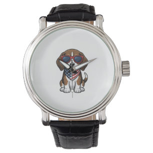 Montre Chemise lunettes de soleil pour chiots Beagle patr