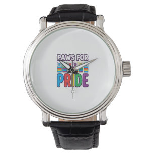 Montre Chemise pour amoureux des animaux à empreinte de p
