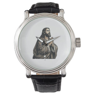 Montre Chemise religieuse de l'homme priant de gravure vi