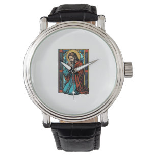 Montre Chemise vectorielle de figure religieuse priant vi