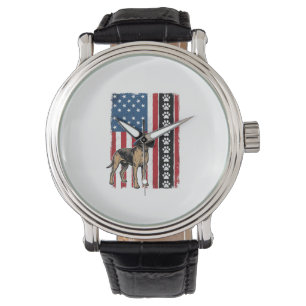 Montre Chemise vintage patriotique empreinte de patte de