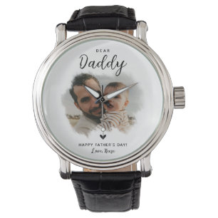 Montre Cher papa Fête des pères de coeur photo moderne