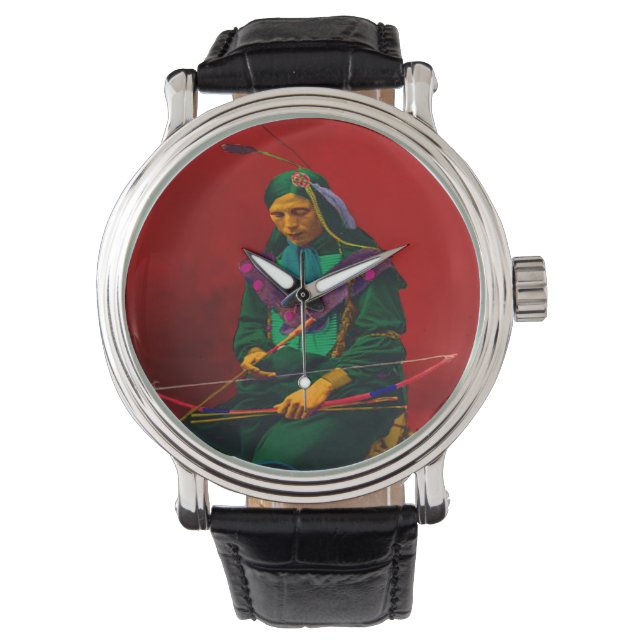Montre Cherokee Native American Pop Art (devant)