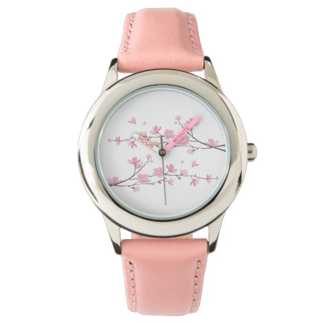 Montre Cherry Blossom - Arrière - plan transparent (devant)