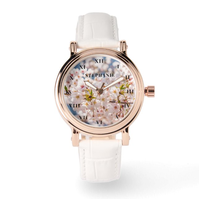 Montre Cherry Blossom Printemps Floral Sakura Moderne (Recto)