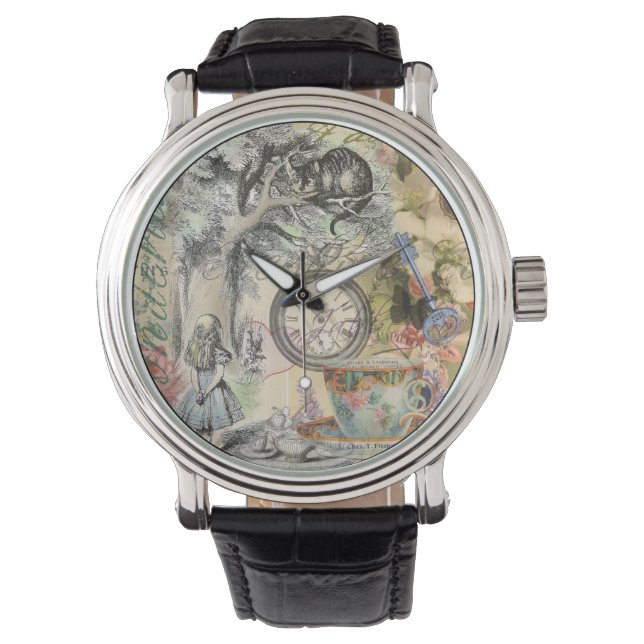 Montre Cheshire Chat Alice Wonderland Classic (devant)