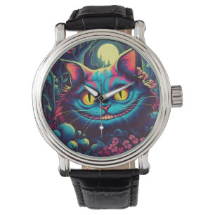 Montre Cheshire Chat Sourire Alice au pays des merveilles