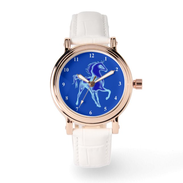 Montre Cheval Bleu (Recto)