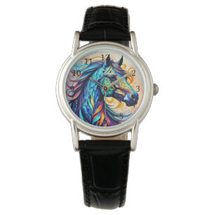 Montre Cheval multicolore 22 coloré