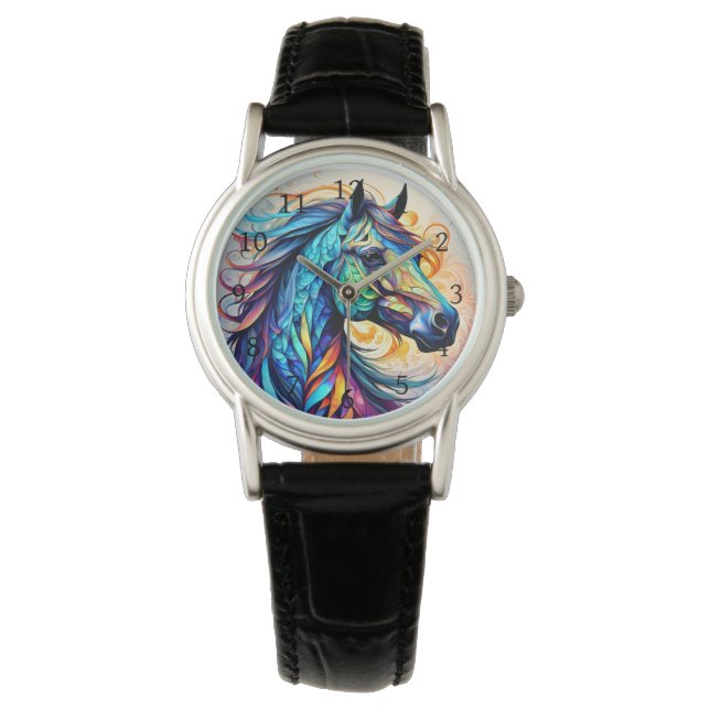 Montre Cheval multicolore 22 coloré (devant)