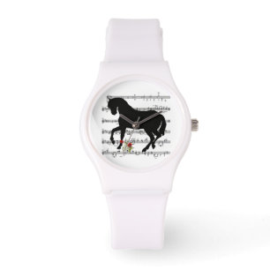 Montre "Cheval sur la feuille de musique"