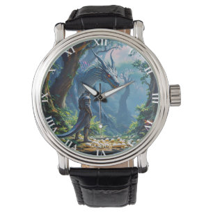 Montre Chevalier du dragon d'œufs mignons de fantaisie