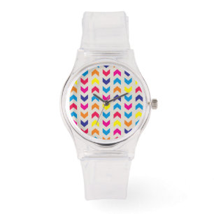 Montre Chevron aztèque coloré