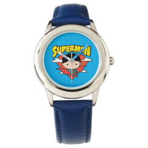 Montre Chibi Superman Polka Dot Shield et nom