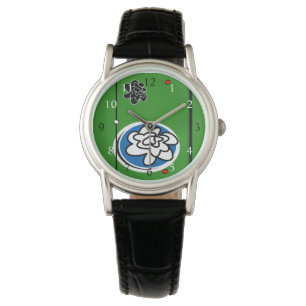 montre chic à fleurs de style