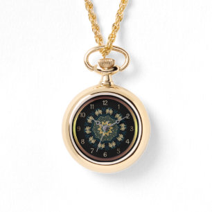 Montre Chic Or & Vert Style Asiatique
