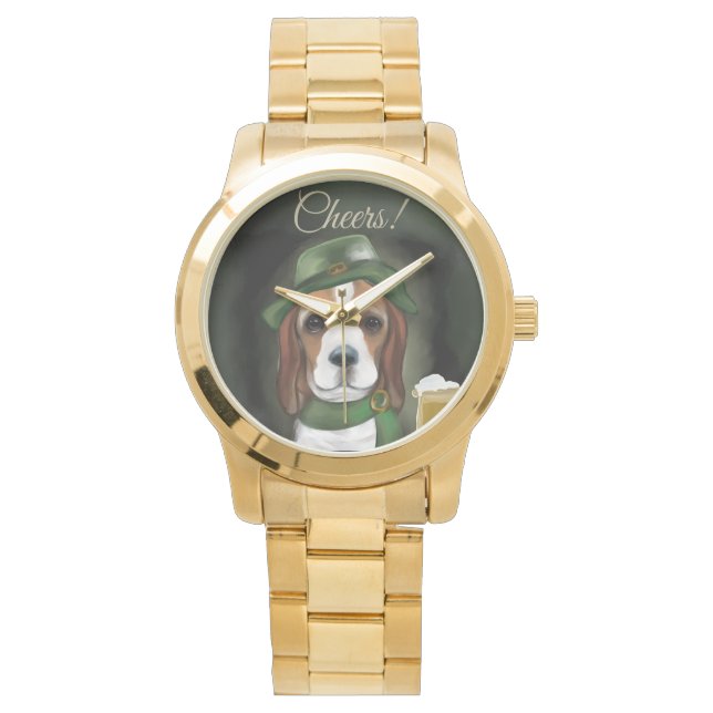 Montre Chien Beagle St. Patty (devant)