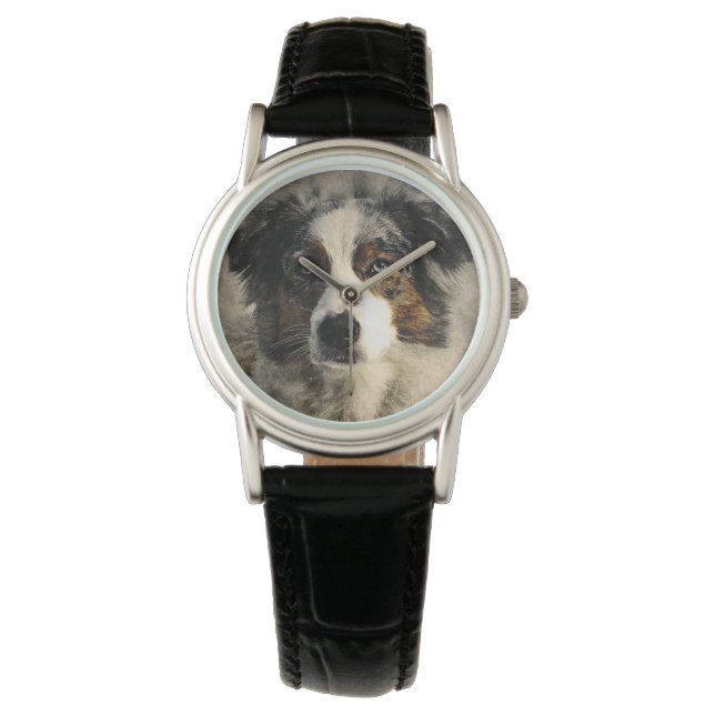 Montre Chien berger australien vintage (devant)