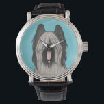 Montre Chien caricaturé mignon Briard<br><div class="desc">Briard Lover's Watch</div>