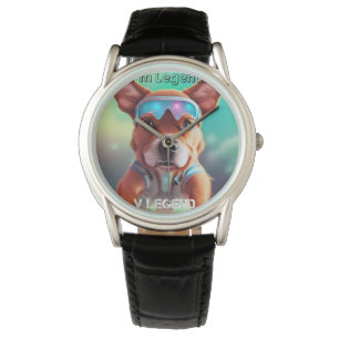 Montre CHIEN cool REGARDEZ LES HOMMES, LES ENFANTS POUR L