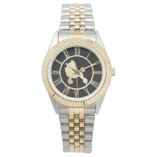 Montre Chien de caniche d'or