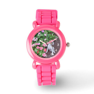 Montre chien de garde de chiot de fille