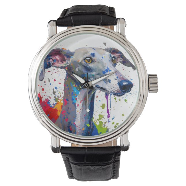 Montre Chien de Greyhound (devant)