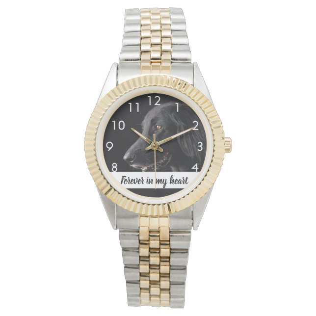 Montre Chien de la photo personnalisé (devant)