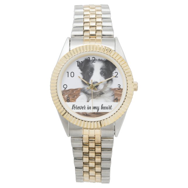 Montre Chien de la photo personnalisé (devant)