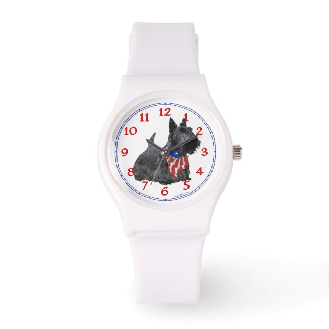 Montre Chien écossais américain (Recto)