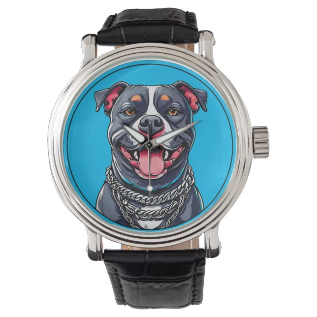 Montre Chien Pitbull (devant)