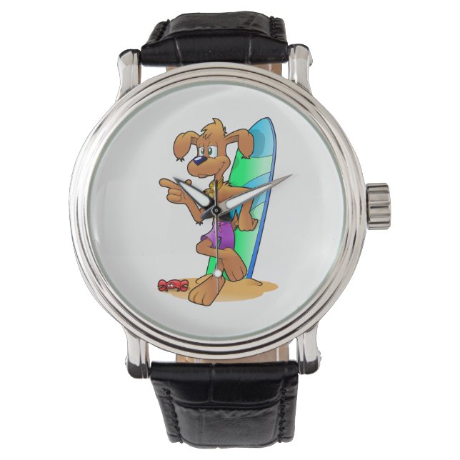 Montre Chien surf (devant)