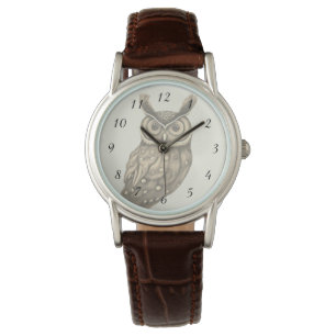 Montre Chiffres Beige de Owl Sepia
