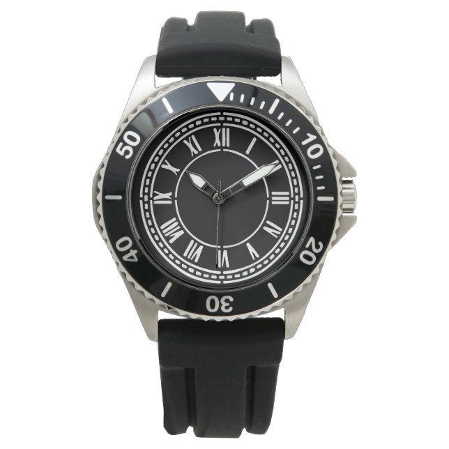Montre Chiffres romains luxe  (devant)