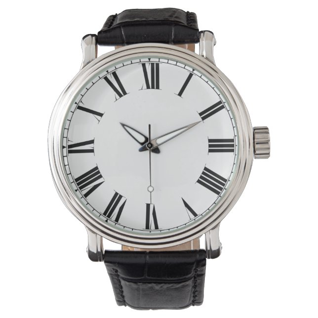 Montre Chiffres romains minimalistes simples (devant)