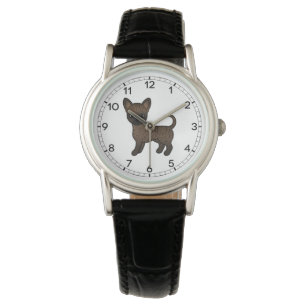 Montre Chihuahua à poil lisse bringé, chien de dessin ani