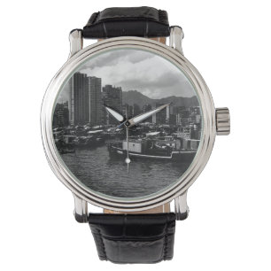Montre Chine vintage Hong Kong rivière des péniches