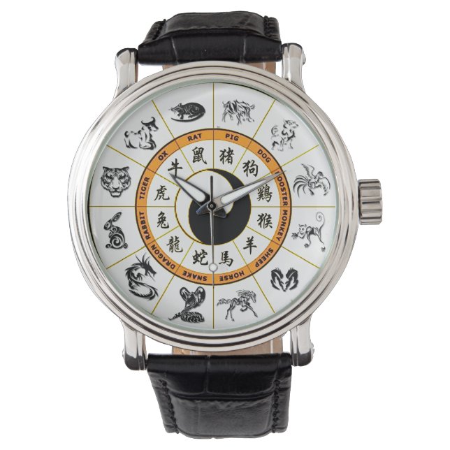 MONTRE CHINOIS ZODIAC WRIST WATT (devant)