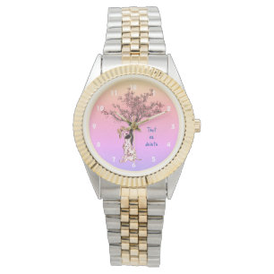 Montre Chiot Et Papillon Dalmatiens Personnalisés