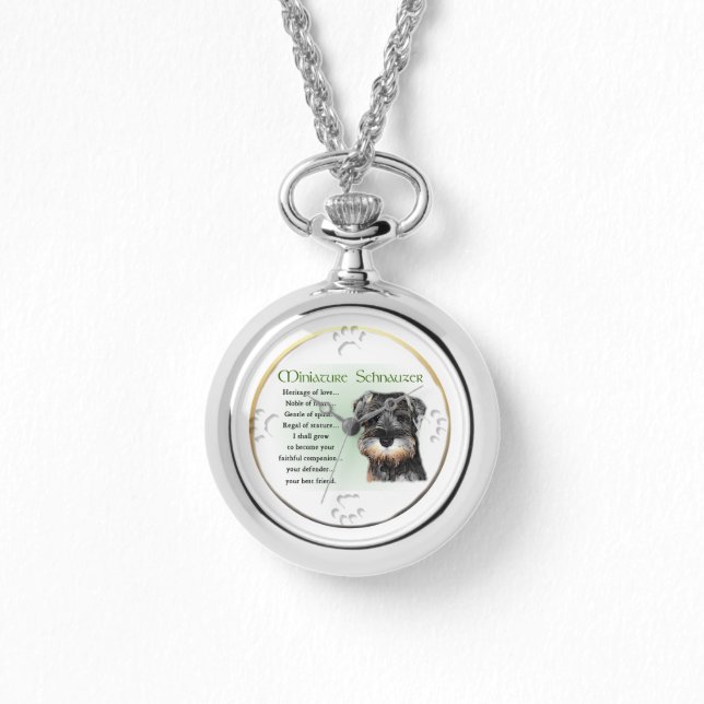 Montre Chiot Schnauzer Miniature (Recto)