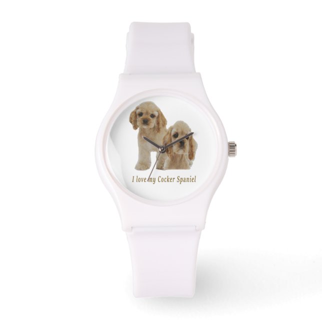 Montre Chiots spaniels Cocker (Recto)